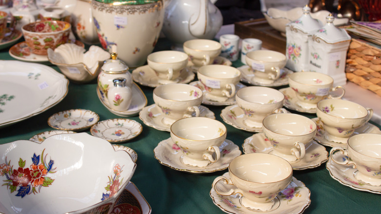 vintage china yard sale