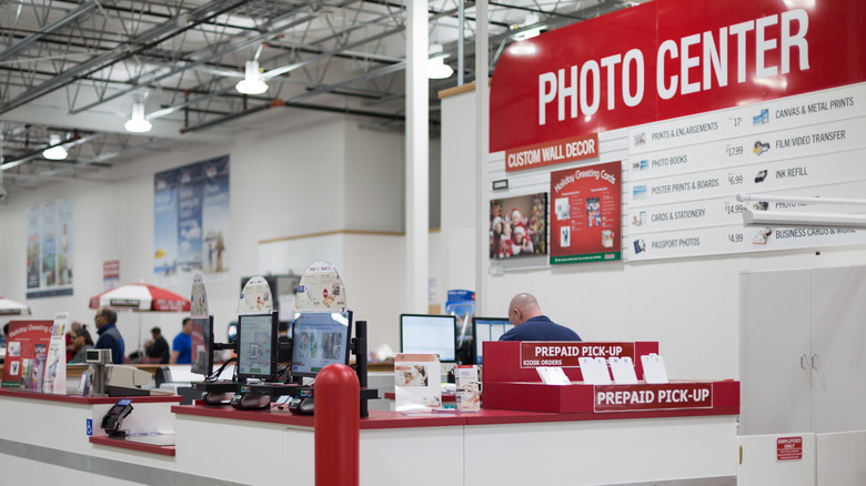 Costco photo center kiosk desk