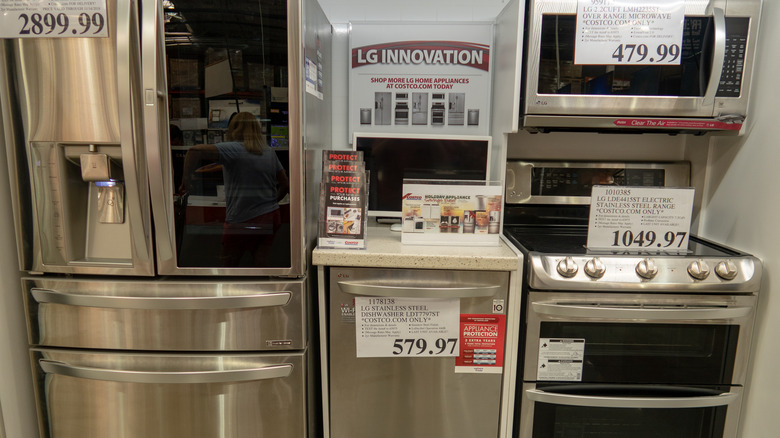 Costco appliance sale display