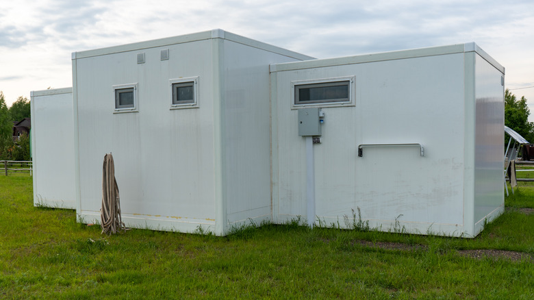 A white kit home