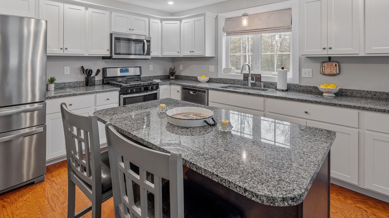 granite countertop in kitchen