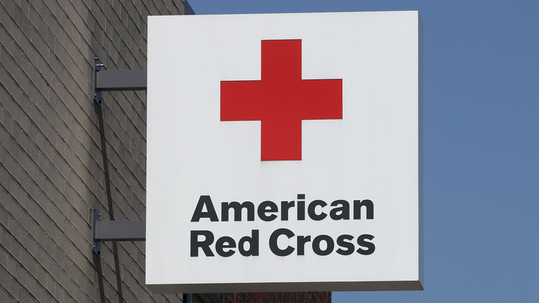 American Red Cross sign