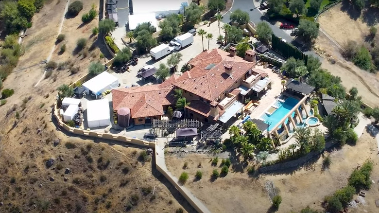 Bachelor Mansion from drone