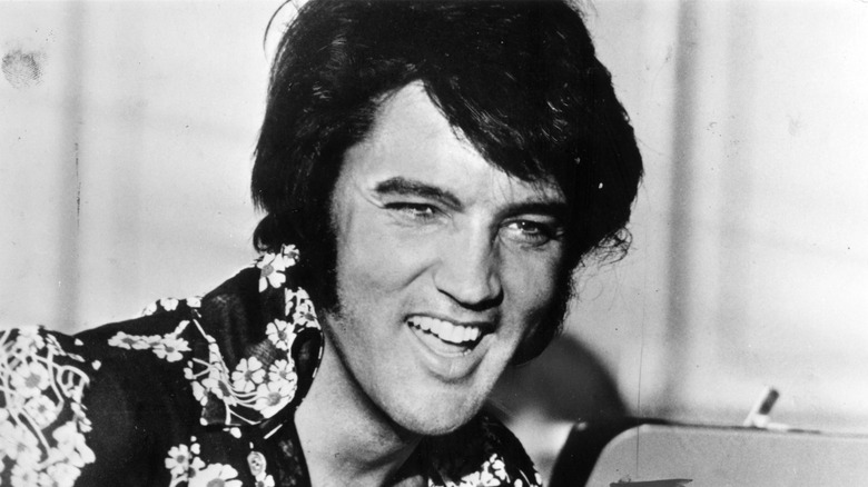 Elvis Presley smiling 