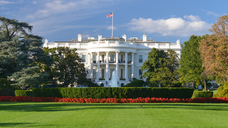 the white house front lawn