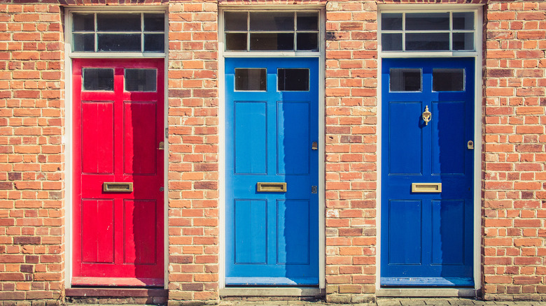 A row of doors 