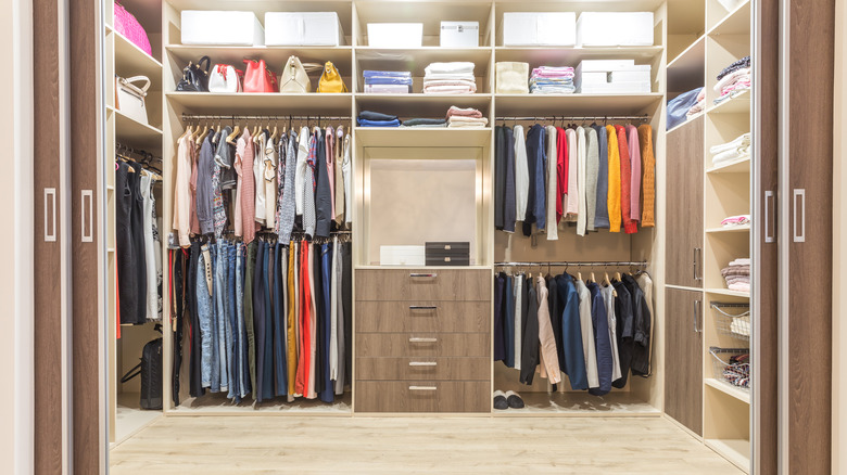 Large walk-in closet