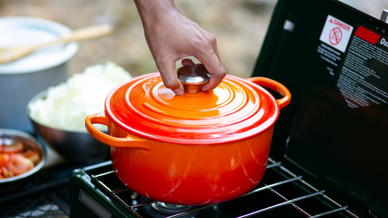 cooking with enameled cast iron