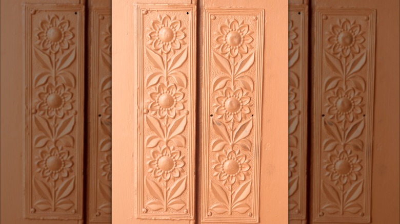 vintage finger plates on doors