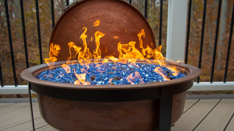 copper bowl fire pit 