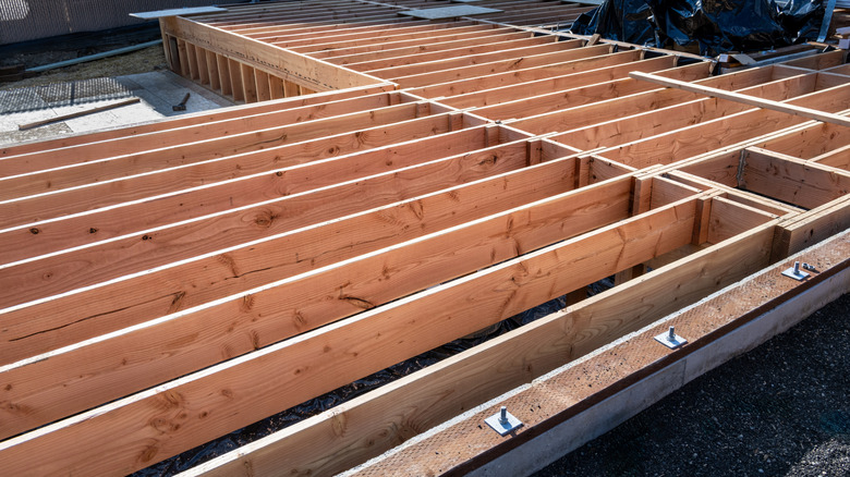 wooden floor joists