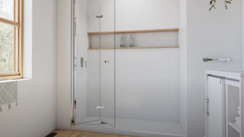bifold glass shower door