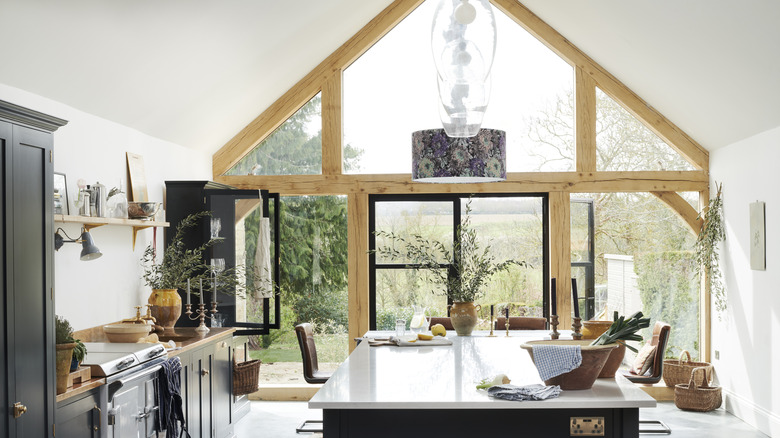 deVOL Kitchens design with wall of windows
