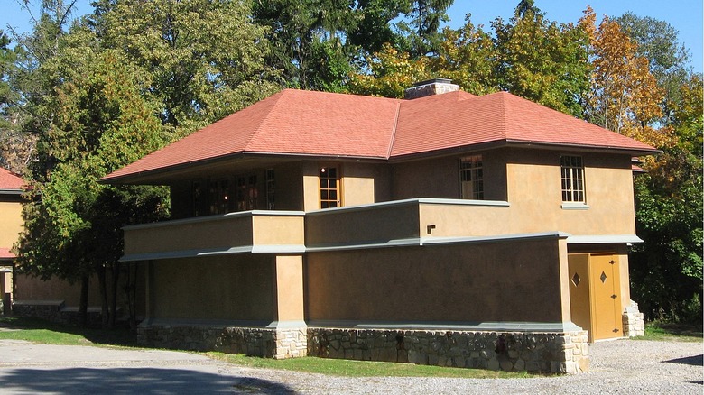 Graycliff house orange walls