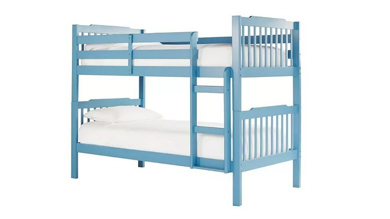 Blue bunk bed