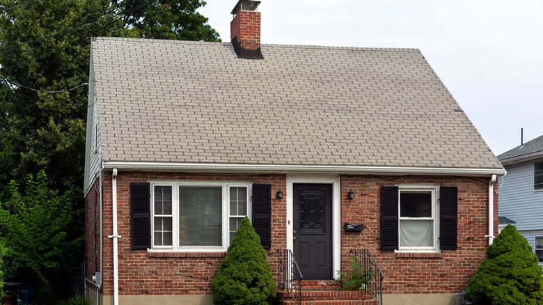 Small house with a steep gable roof