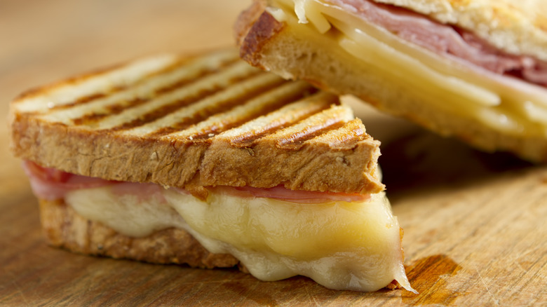 panini on a cutting board