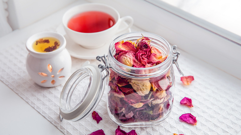 jar with potpourri