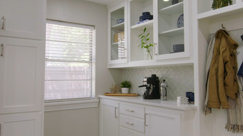 Mud room area designed by Jenn Todryk