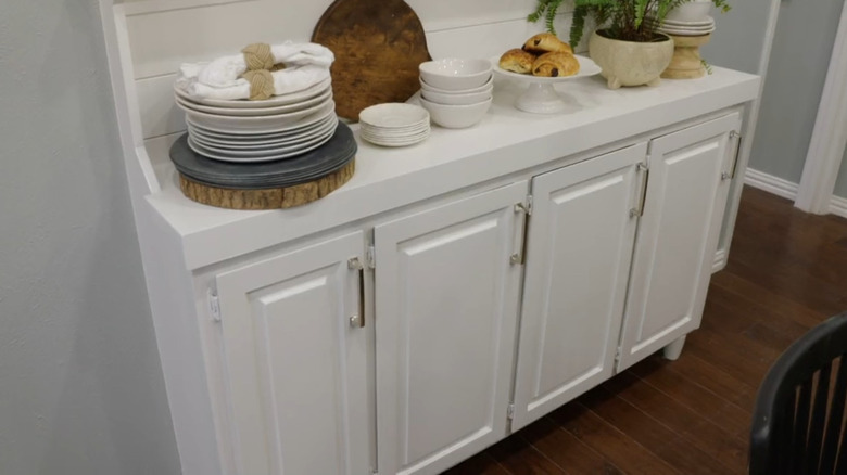 A dining room buffet cabinet designed by Todryk