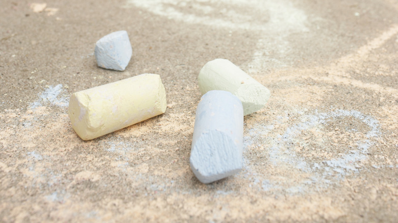 sticks of sidewalk chalk