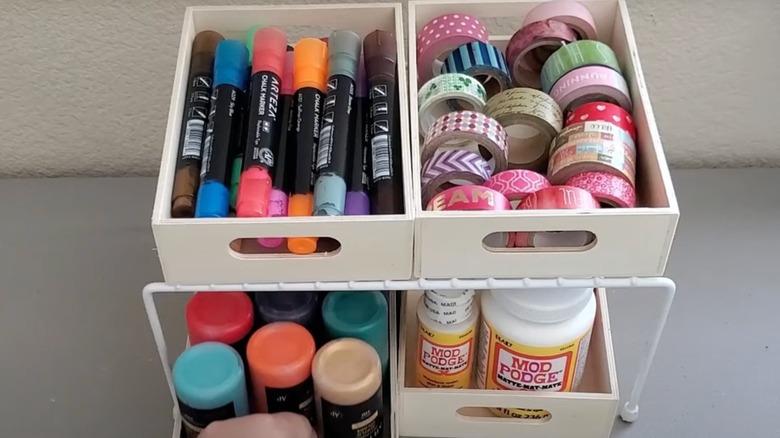 Craft supply storage