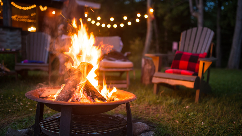 Backyard bonfire