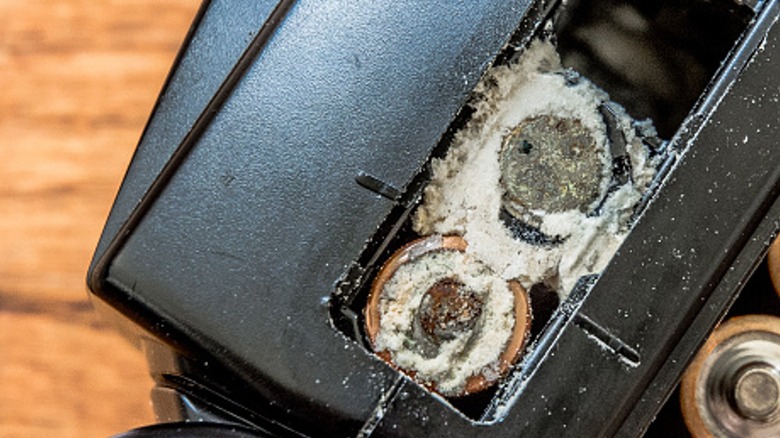 Corroded batteries