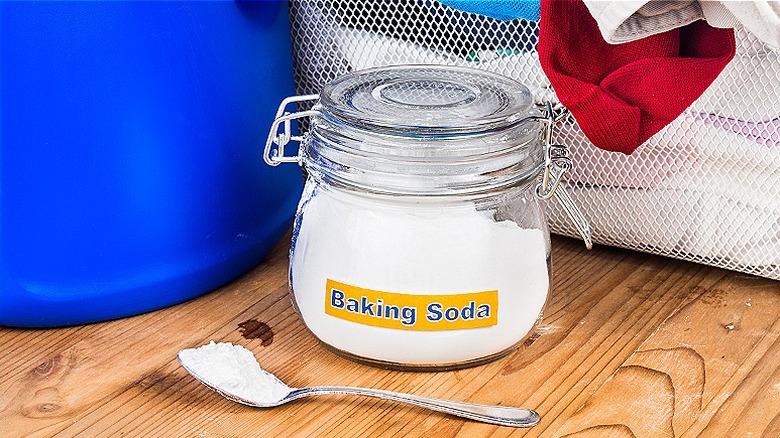 Baking soda in laundry room 