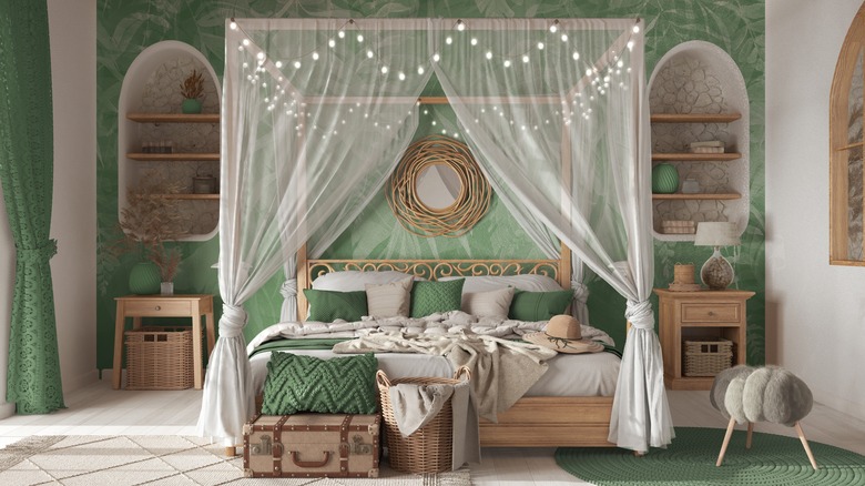 sage green bedroom