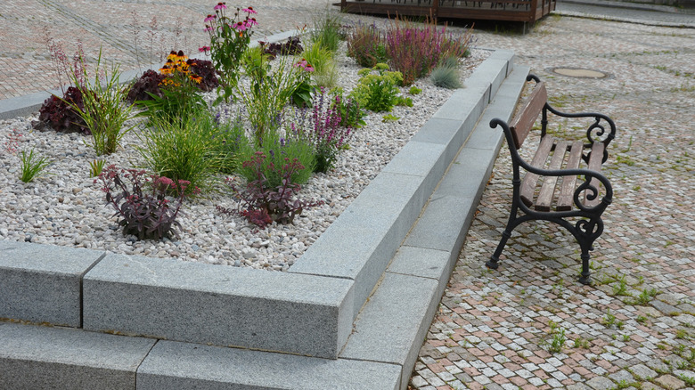 ornamental flower bed