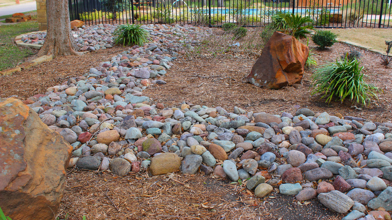 landscaping with river rocks