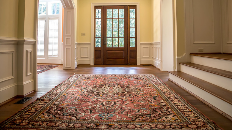 Large foyer area rug