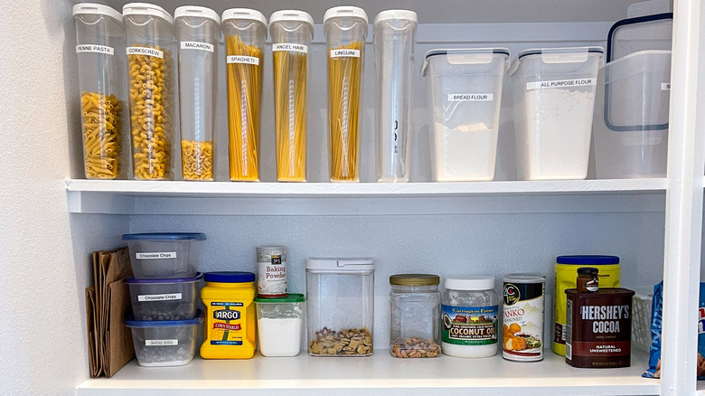 organized kitchen cupboards