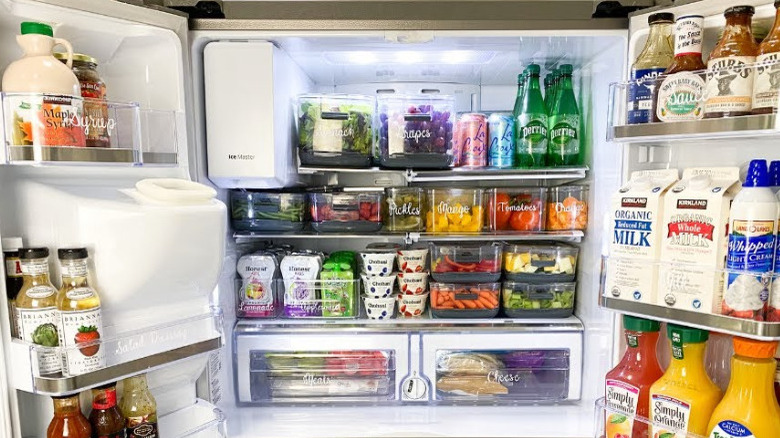 organized fridge