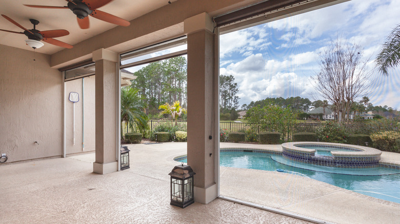 Pool and covered patio