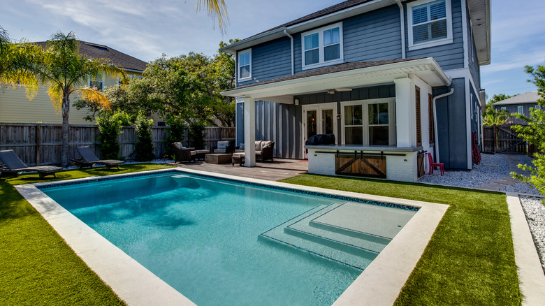 Backyard pool