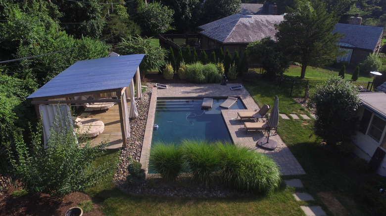 Pool and outdoor seating