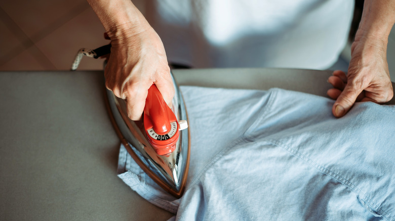 Ironing shirt