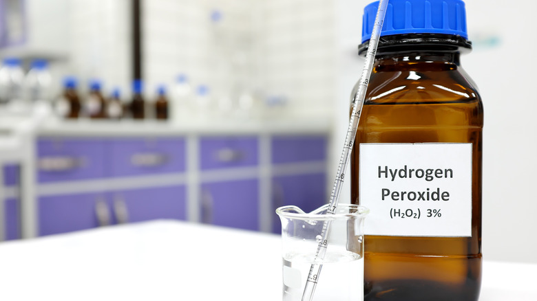 Bottle of hydrogen peroxide