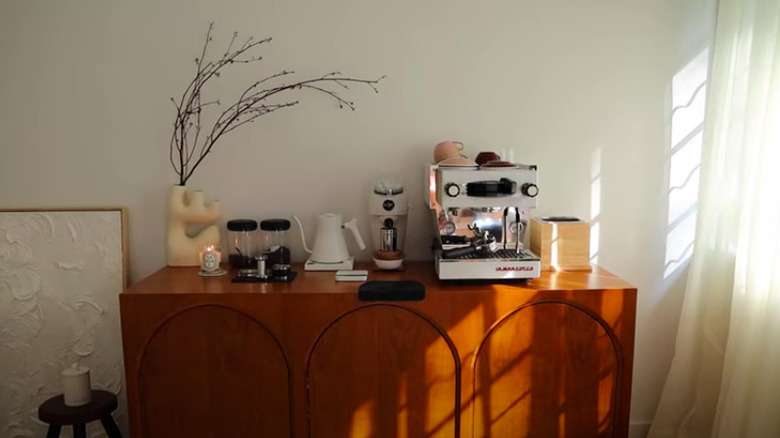 Sideboard coffee station