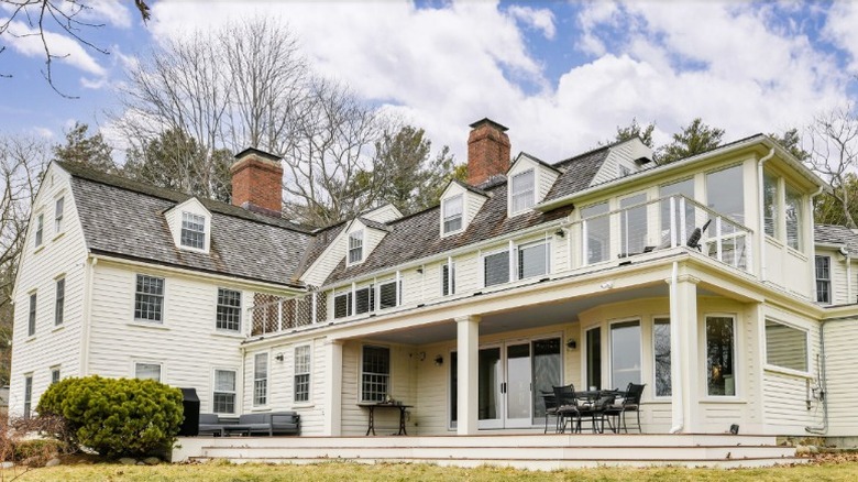 View of Ghislaine Maxwell's mansion