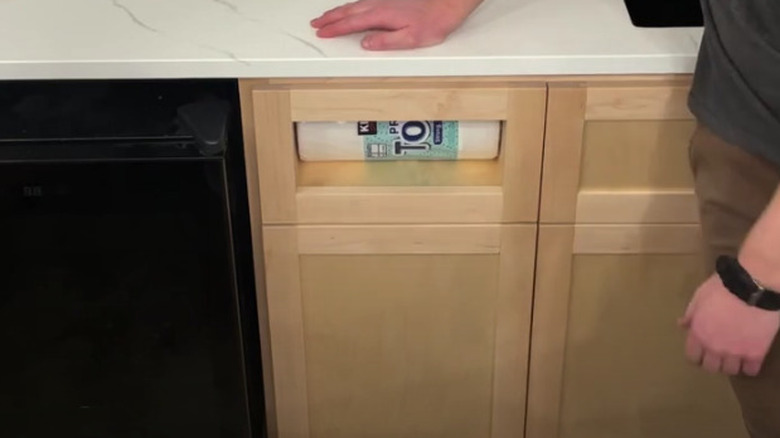 DIY paper towel drawer