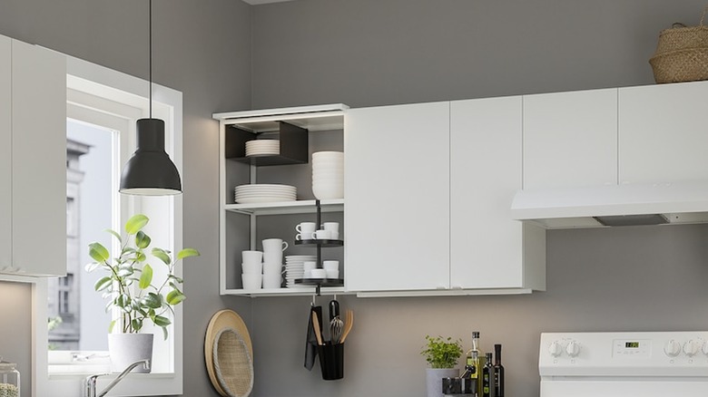 White IKEA cabinets