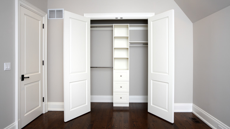 White closet doors