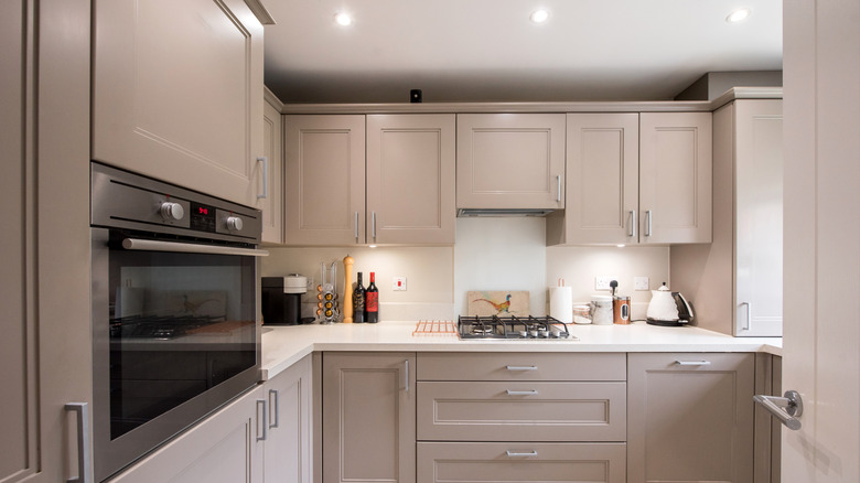 kitchen with under cabinet lighting