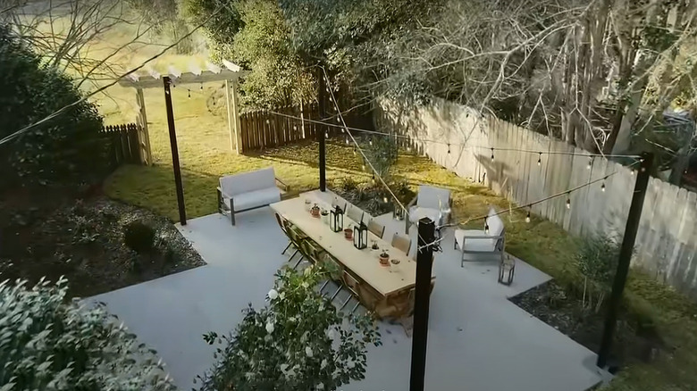 backyard farmhouse table and chairs