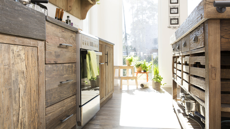 Rustic kitchen cabinetry