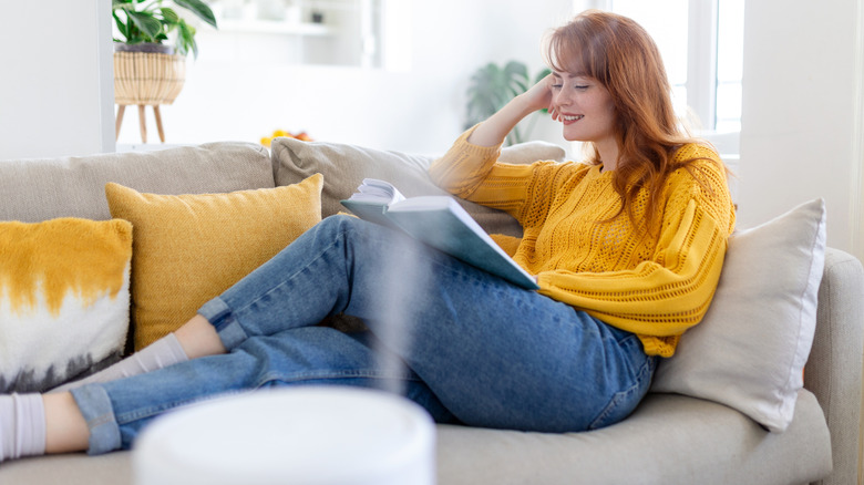 Air purifier in home