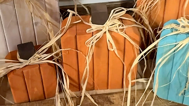 decorative DIY wooden pumpkins